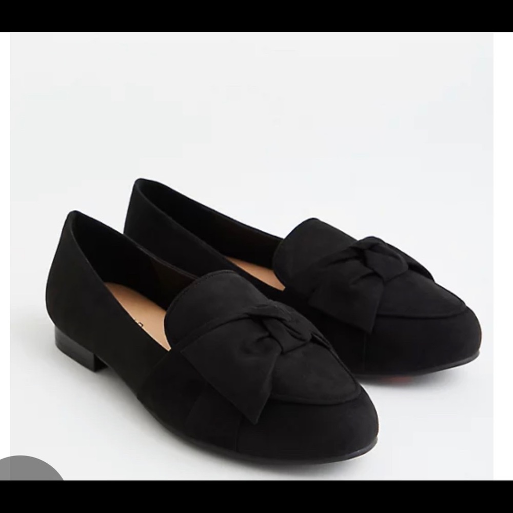 Black Faux Suede Loafer